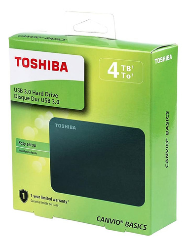 Toshiba Canvio Basics 1tb Disco Duro Externo Portátil Usb
