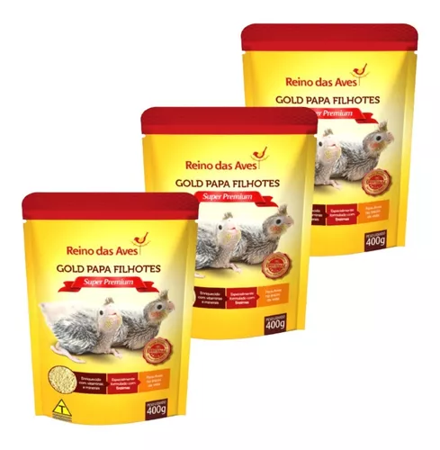 Ração Gold Papa Filhotes 400g Reino Das Aves