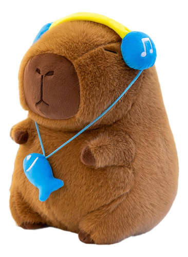Capybara Animal Relleno Toy Auriculares Establecidos