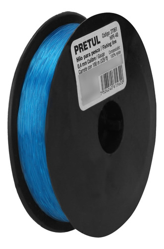 Hilo Para Pesca 0.4 Mm 100 Mt Pretul 27061 Color Azul