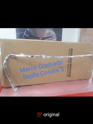 Marco Cromado Parrilla Frontal  Inferior Corolla S 