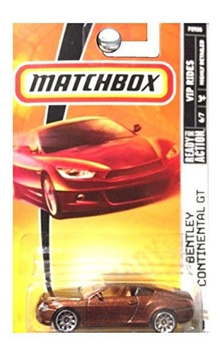 Matchbox 2009 Vip Rides Bentley Continental Gt Brown J8sg6