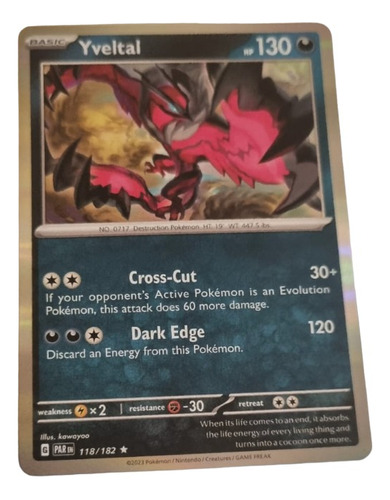 Yveltal Holo Rare  Pokemon Tcg Original+10 Cartas