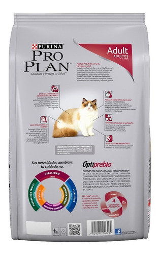 Imagen 4 de 7 de Proplan Gato Adulto 3 Kg Optiprebio Croquetas Envío Gratis