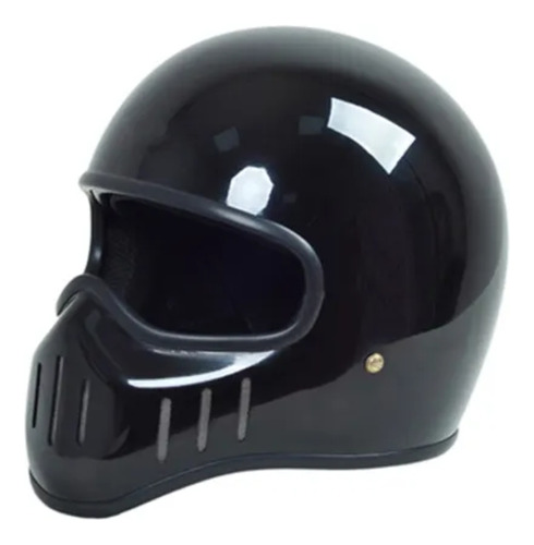 Casco Motociclista Negro Japan Race Dot