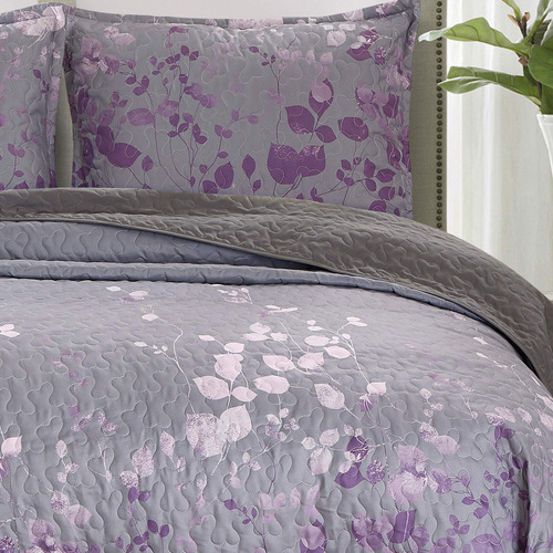 Conjunto De Colchas Estampadas De 3 Piezas Masterplay,