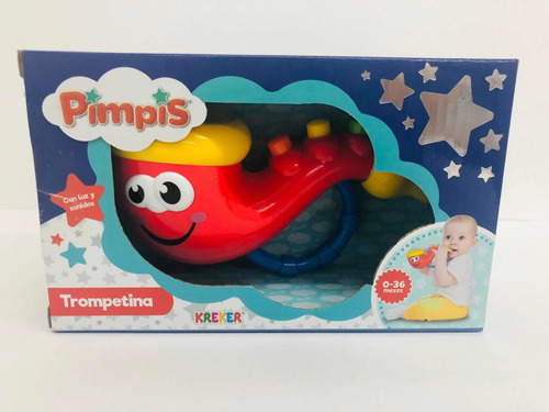 Imagen 1 de 5 de Trompetina Musical Con Luz Y Sonidos. Kreker Pimpis