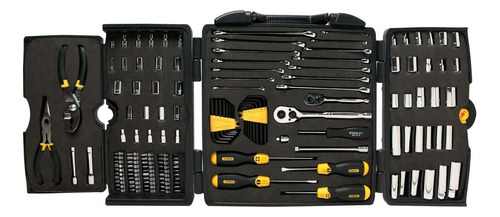 Set De Herramientas Mecánicas Stanley Cromado 150 Piezas