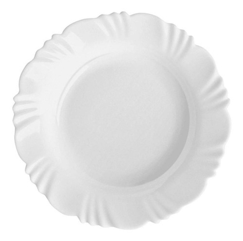 Jogo De Pratos Fundo Vidro 6pçs 23cm Duralex Opaline Pétala