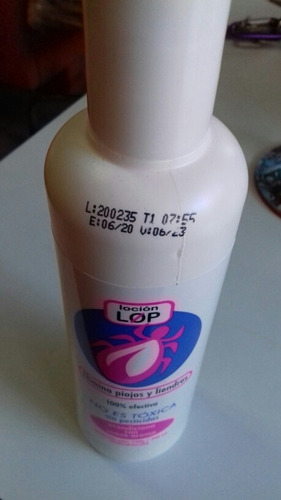 Imagen 2 de 2 de Locion Lop Para El Cabello Y Pioj Y Liendr