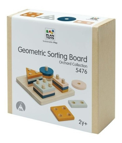 Juego Tablero Clasificación Geométrica De Madera Plan Toys