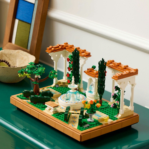 Lego Icons Jardín Con Fuente Set De Construcción 10359 1302 Lego Icons