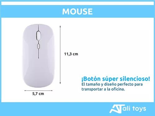 Mini Teclado Y Mouse Inalámbrico Bluetooth Recargable Para Celular/Tablet