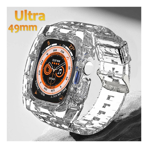 A Capa Transparente Com Alça De Pc Para Apple Watch Ultra