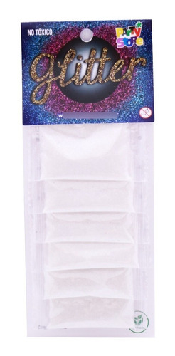 Imagen 2 de 6 de Glitter Gibre Givre Purpurina Pack X 6 Sobres Varios Colores