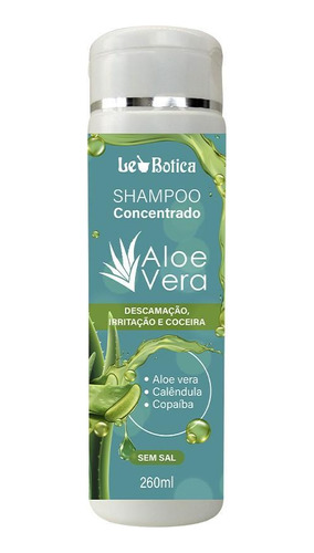 Shampoo Concentrado Aloe Vera Hidrata E Equilibra