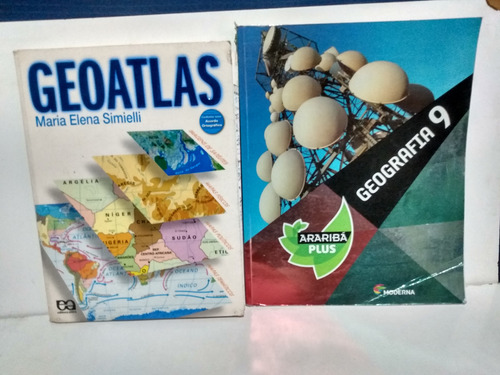 Livro- Geografia 9 Araribá Plus - Geoatlas - Maria Simielli (Usado)