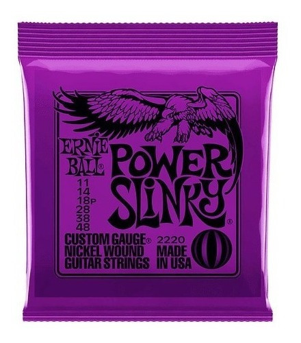 Cuerdas Guitarra Eléctrica Ernie Ball Power Slinky 11-48