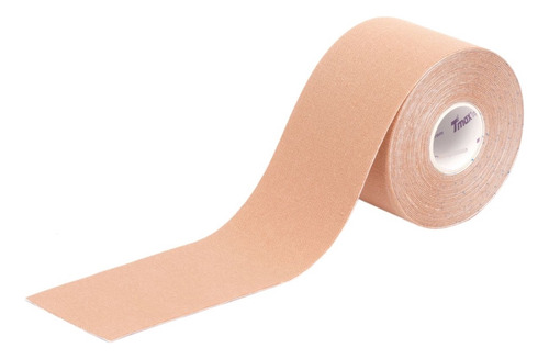 Bandagem Elástica Fita Tape Adesiva Funcional Rolo 5mx5cm Cor Bege