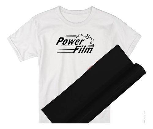Power Film Premium - Negro - Bobina 0.495 x 5 m