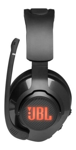 Auriculares Gamer Jbl Quantum 400 Rgb Dts 2.0 Negros Color Negro Color de la luz Naranja oscuro