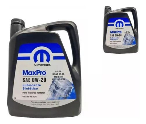 Aceite Mopar Maxpro 0w20 Fiat Cronos 1.3 Drive