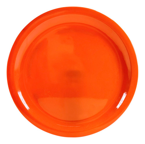 12 Platos Trinche De Melamina Colors 23 Cm 9 Pulgada Vencort Color Naranja Plato trinche