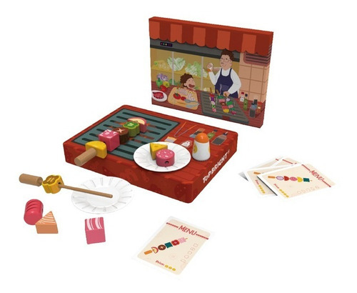 Juego Didáctico, La Carne Asada Grill Bbq Topbright Color Multicolor