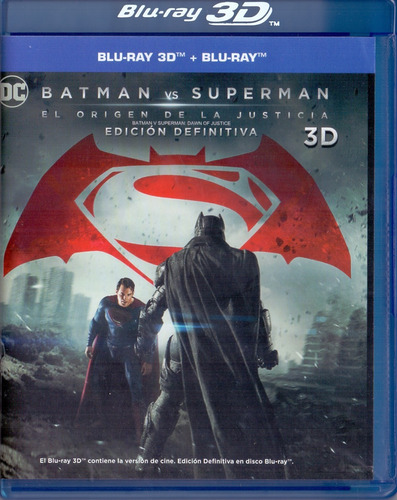 Batman Vs Superman El Origen De La Justicia 3d + Blu-ray