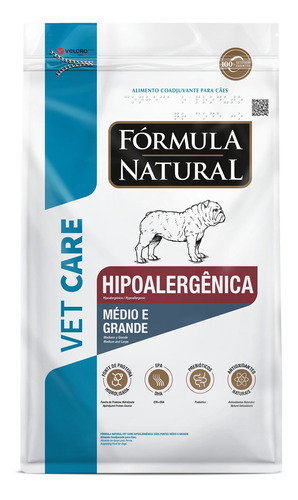 Fórmula Natural Vet Care Hipoalergênica Média Grande 2kg