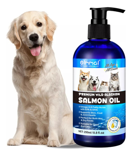 Suplemento Omega 3-6 Perros Y Gatos Con Aceite De Salmón Dha