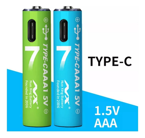 Batería Recargable Rápida Te 4 Aaa Usb C 1200mwh 1.5v