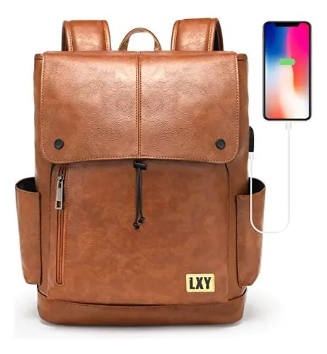 Mochila de cuero escolar sale