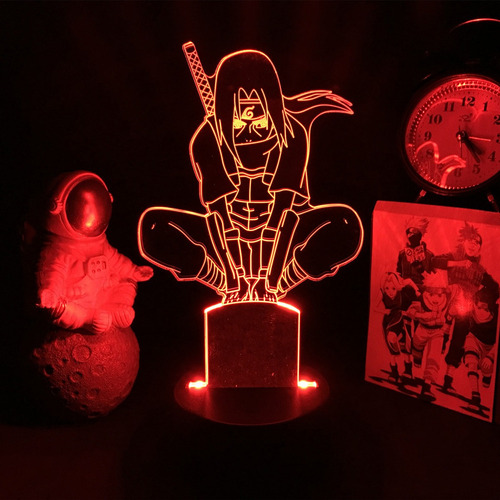 Luz Nocturna 3d De Anime Japonés Naruto Itachi Uchiha Para D