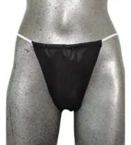 Comprar 100 Tangas Desechables Negras. Envío Incluído