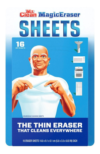 Toallitas De Limpieza Mr Clean Magic Eraser Sheets 16u