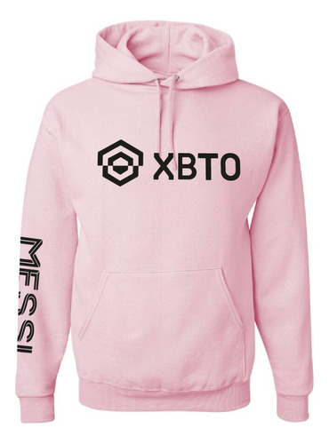 Sudadera Hoodie Messi Miami Xbto Rosa Unisex Envio Gratis