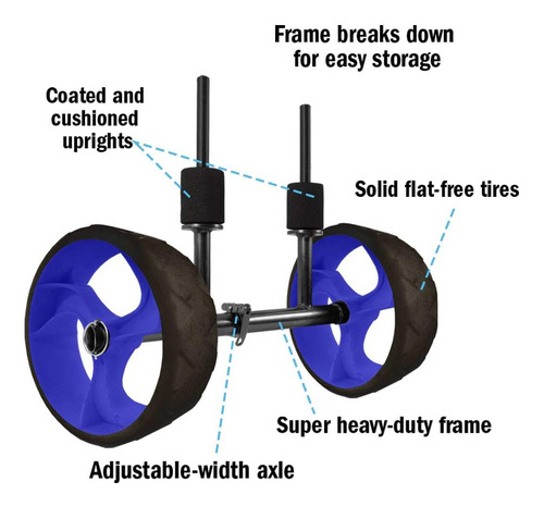 Scupper Swift Sit-on-top Wheeled Kayak Cart Carrier