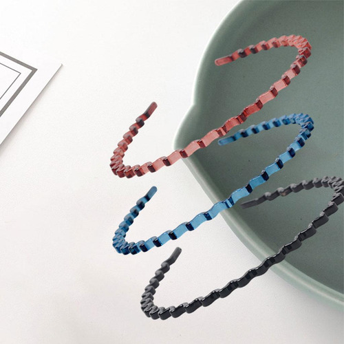 3pcs Diadema Para El Cabello De Moda Diseño Ondulado Banda