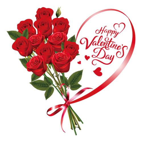 2 Pegatina Del Día De Valentín, Calcomanía Estilo D