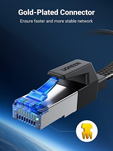 Ugreen Cat 8 Cable Ethernet 3ft, Velocidad Plana 40gbps 2000