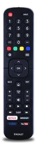 Pzl En2a27 - Control Remoto De Repuesto Para Hisense Hdtv Sm