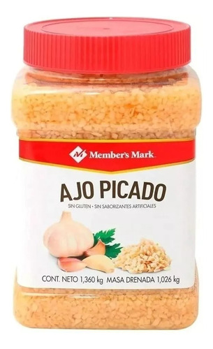 Ajo Picado Member's Mark 1.36 Kg Sin Gluten Sin Saborizantes