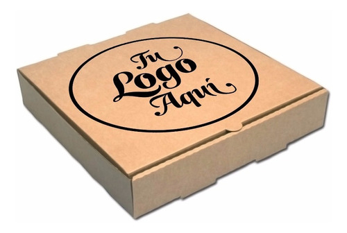 100 Cajas De Pizza Con Impresión Personalizada A 1 Tinta 