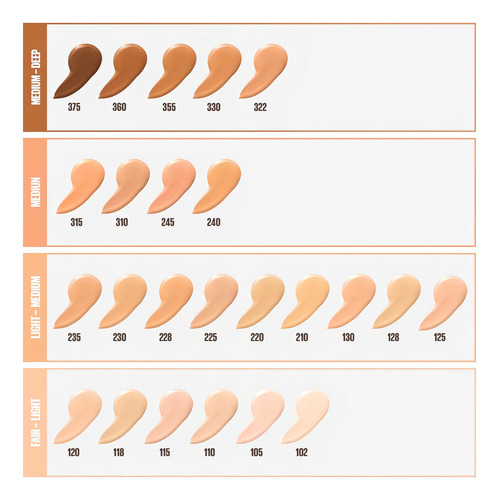 Base LĂquida Maybelline Fit Me Dewy Smooth Bronceado Suave Tono 228 Bronceado Suave