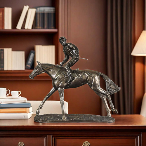 Estatuilla De Montar , Adornos, Estatua De Vaquero