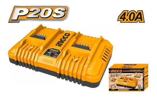 Cargador Inteligente Rapido Doble 4.0ah 20v Linea P20s Carga