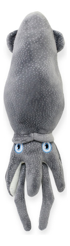Peluche Calamar Calamari Gris 34 Cm Color Gris Oscuro