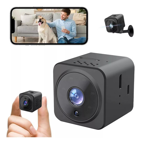 Mini Cámara, Hd 1080 Mini Cámara De Seguridad, Pequeña Cámara Wifi Inalámbrica Con Visión Nocturna Con Ir Alarma Detección De Movimiento Grabación, Función De Intercomunicación 009 Hotu