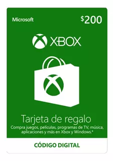 Tarjeta De Regalo Xbox $200 Entrega Inmediata